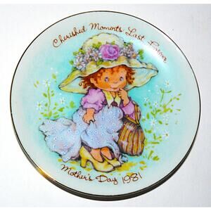 Vintage Avon Cherished Moments Mothers Day 1981 Collectible Trinket Plate